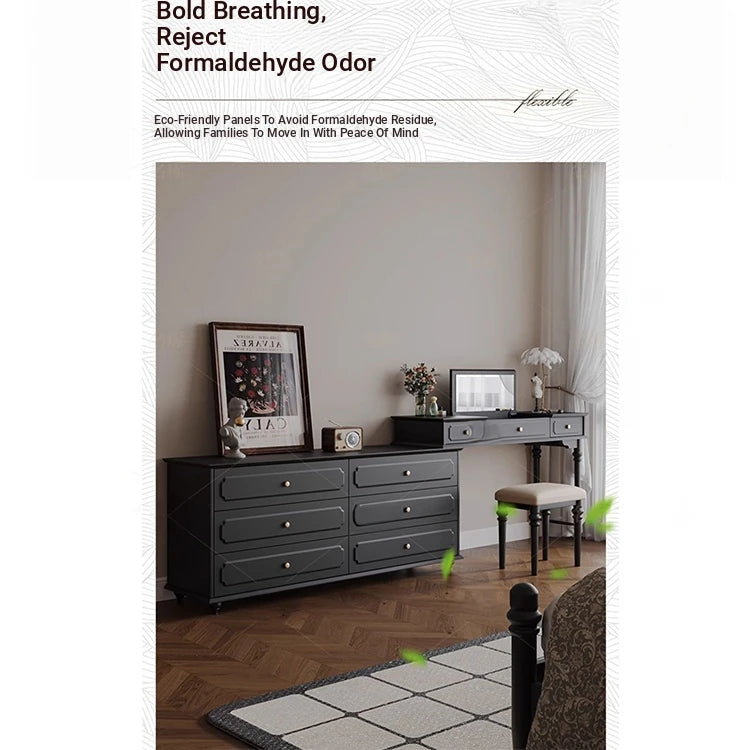 Elegant Makeup Table with Glass Top - Stylish Storage Solution for Your Beauty Essentials hmz-4947