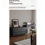 Elegant Makeup Table with Glass Top - Stylish Storage Solution for Your Beauty Essentials hmz-4947