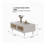 Stylish Solid Wood Tea Table with Tempered Glass Top - Perfect for Modern Living Rooms hmz-4950