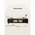 Stylish Solid Wood Tea Table with Tempered Glass Top - Perfect for Modern Living Rooms hmz-4950