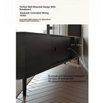 Stylish Solid Wood TV Cabinet with Tempered Glass and Elegant Rattan Design - Perfect for Modern Living Rooms! hmz-4951