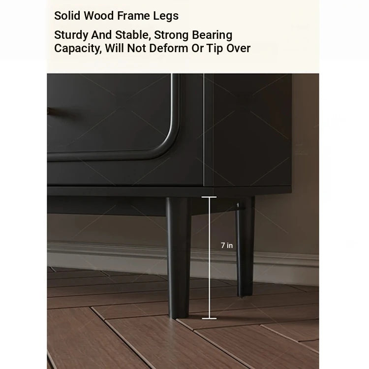 Stylish Solid Wood TV Cabinet with Tempered Glass and Elegant Rattan Design - Perfect for Modern Living Rooms! hmz-4951