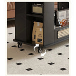 Stylish Tea Table with Storage and Rolling Wheels - Perfect for Modern Living Rooms hmz-4952