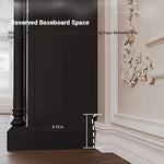 Elegant Black Cabinet with Stylish Shelves – Modern Home Storage Solution hmz-4953