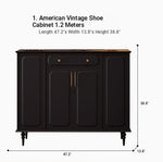 Stylish Black Cabinet with Gold Accents - Ideal Storage Solution for Modern Interiors hmz-4955