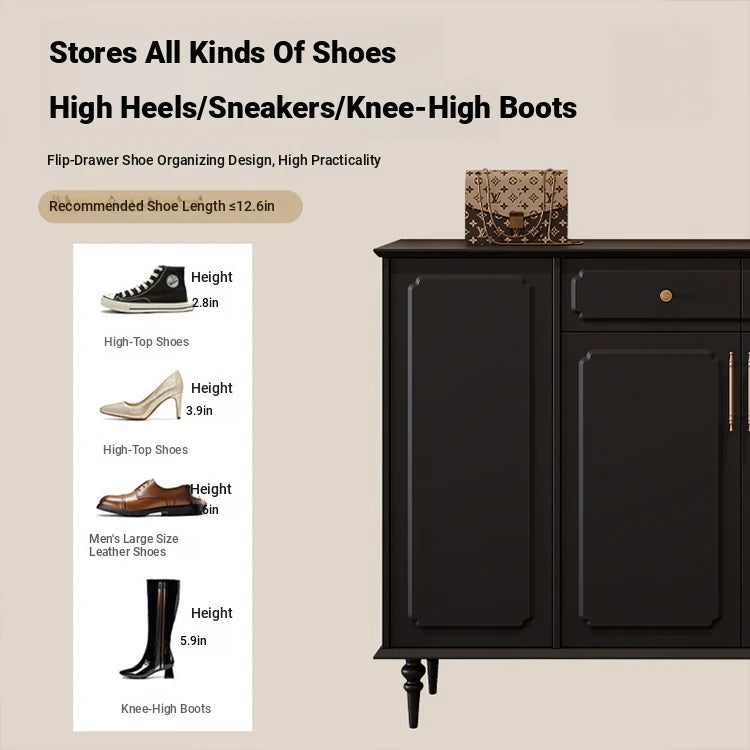 Stylish Black Cabinet with Gold Accents - Ideal Storage Solution for Modern Interiors hmz-4955