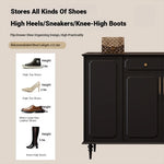 Stylish Black Cabinet with Gold Accents - Ideal Storage Solution for Modern Interiors hmz-4955