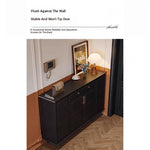 Stylish Black Cabinet with Gold Accents - Ideal Storage Solution for Modern Interiors hmz-4955