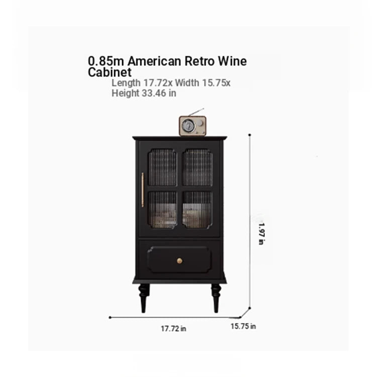 Stylish Solid Wood Cabinet with Glass Doors – Elegant Storage Solution for Modern Homes hmz-4956