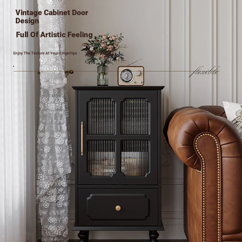 Stylish Solid Wood Cabinet with Glass Doors – Elegant Storage Solution for Modern Homes hmz-4956