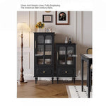 Stylish Solid Wood Cabinet with Glass Doors – Elegant Storage Solution for Modern Homes hmz-4956