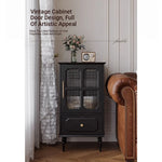 Stylish Solid Wood Cabinet with Glass Doors – Elegant Storage Solution for Modern Homes hmz-4956