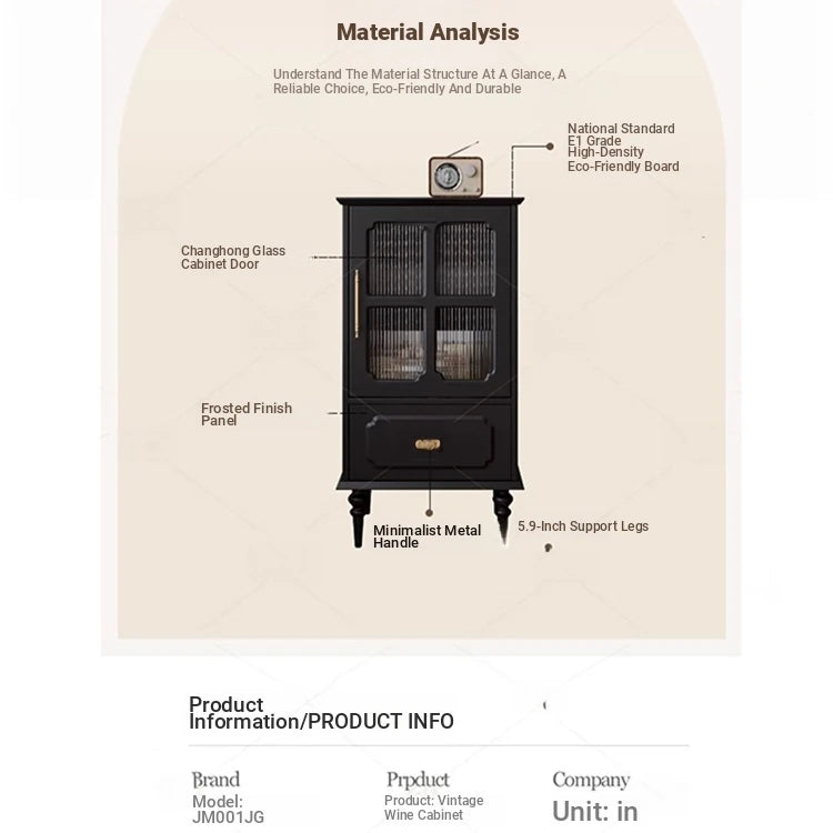 Stylish Solid Wood Cabinet with Glass Doors – Elegant Storage Solution for Modern Homes hmz-4956
