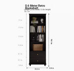 Elegant Solid Wood Cabinet with Shelves and Drawers - Perfect for Home and Office Storage hmz-4958