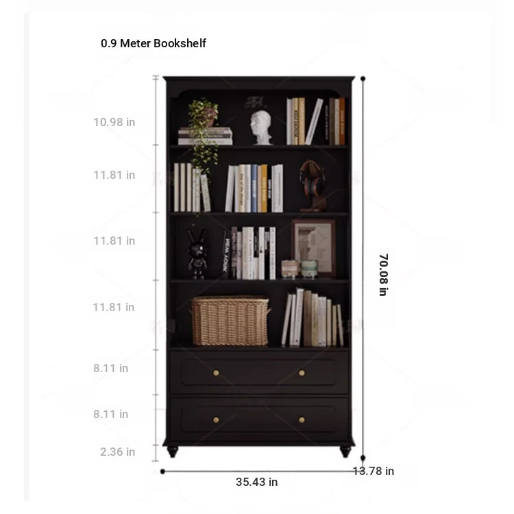 Elegant Solid Wood Cabinet with Shelves and Drawers - Perfect for Home and Office Storage hmz-4958