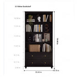 Elegant Solid Wood Cabinet with Shelves and Drawers - Perfect for Home and Office Storage hmz-4958