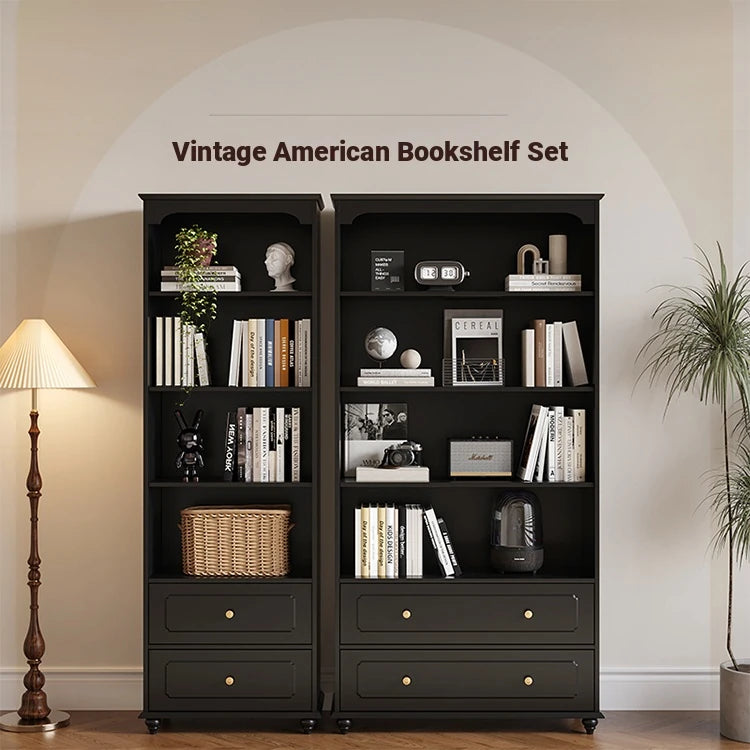 Elegant Solid Wood Cabinet with Shelves and Drawers - Perfect for Home and Office Storage hmz-4958