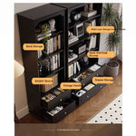 Elegant Solid Wood Cabinet with Shelves and Drawers - Perfect for Home and Office Storage hmz-4958