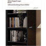 Elegant Solid Wood Cabinet with Shelves and Drawers - Perfect for Home and Office Storage hmz-4958