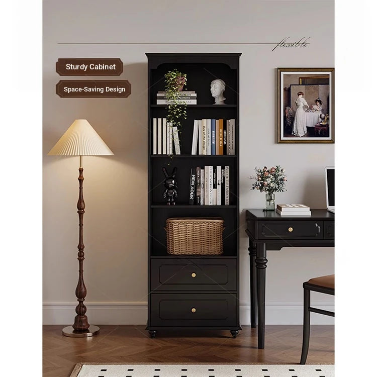 Elegant Solid Wood Cabinet with Shelves and Drawers - Perfect for Home and Office Storage hmz-4958