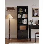 Elegant Solid Wood Cabinet with Shelves and Drawers - Perfect for Home and Office Storage hmz-4958