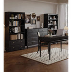 Elegant Solid Wood Cabinet with Shelves and Drawers - Perfect for Home and Office Storage hmz-4958