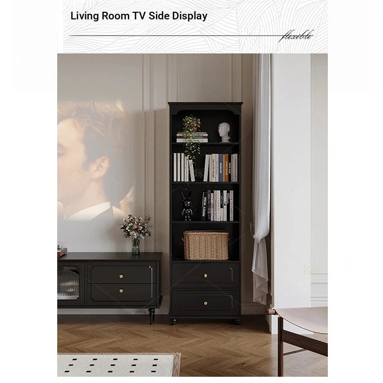 Elegant Solid Wood Cabinet with Shelves and Drawers - Perfect for Home and Office Storage hmz-4958