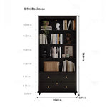 Elegant Solid Wood Cabinet with Shelves and Drawers - Perfect for Home and Office Storage hmz-4958