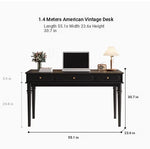 Stylish Solid Wood Desk with Drawer - Elegant Home Office Furniture hmz-4959