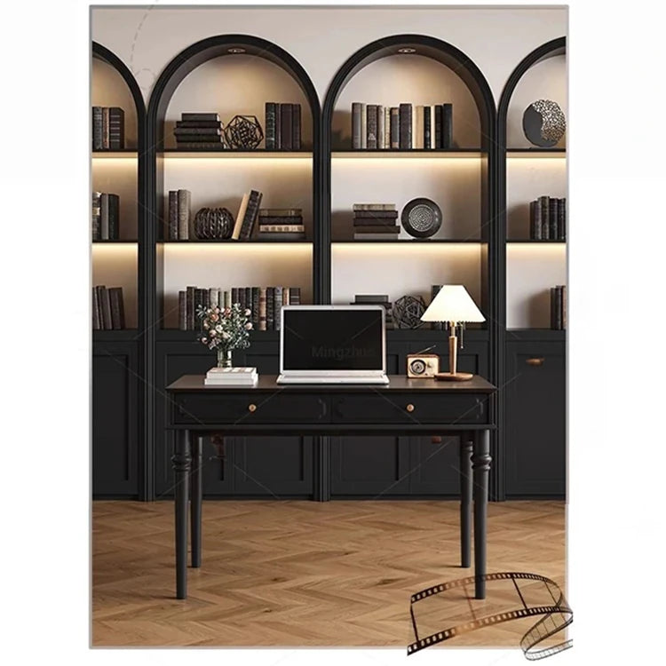 Stylish Solid Wood Desk with Drawer - Elegant Home Office Furniture hmz-4959