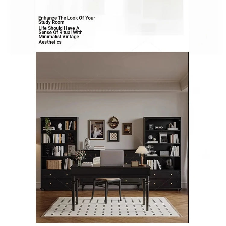 Stylish Solid Wood Desk with Drawer - Elegant Home Office Furniture hmz-4959