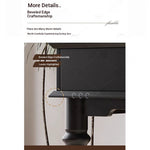 Elegant Solid Wood Makeup Table with Glass Mirror - Stylish Vanity with Spacious Storage for Beauty Essentials hmz-4960