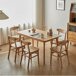 Stunning Red Oak Table in Natural Wood Finish – Perfect for Modern Homes hmzj-804