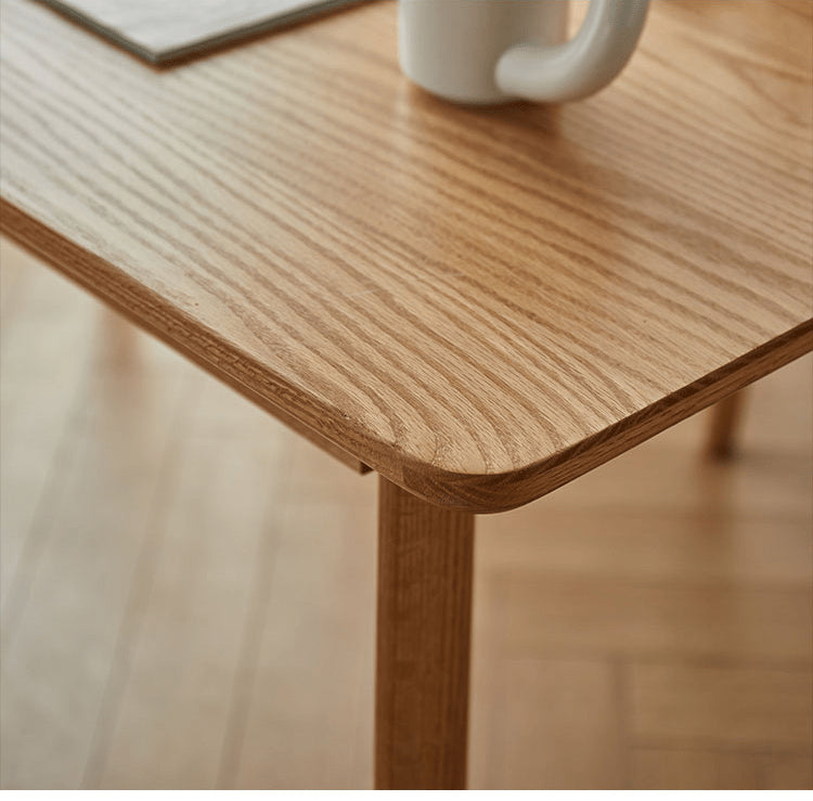 Stunning Red Oak Table in Natural Wood Finish – Perfect for Modern Homes hmzj-804