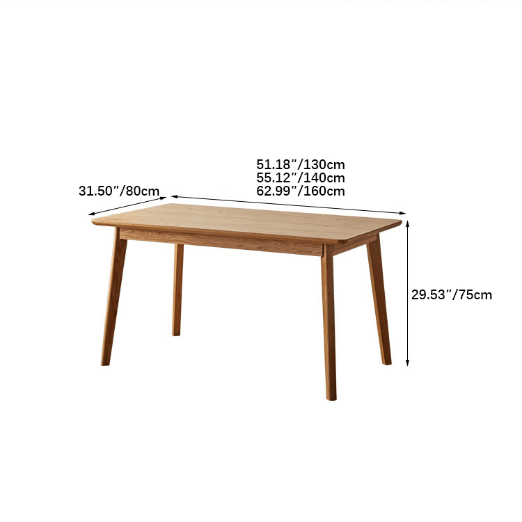 Stunning Red Oak Table in Natural Wood Finish – Perfect for Modern Homes hmzj-804