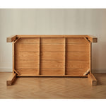 Elegant Red Oak Natural Wood Table - Perfect Addition to Your Home Decor hmzj-805