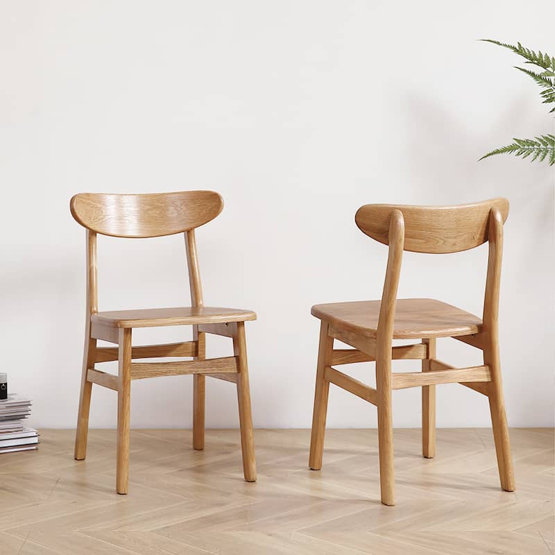 Stunning Oak Wood Chair in Natural Finish – Enhance Your Home Décor hmzj-806