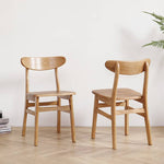 Stunning Oak Wood Chair in Natural Finish – Enhance Your Home Décor hmzj-806