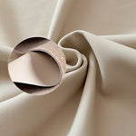 Luxurious Beige Bed with Genuine and Faux Leather Upholstery hmzsh-1544