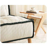 Stylish Leathaire Lounger with Ash Wood Frame and Modern Design hns-4119