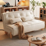 Stylish Leathaire Lounger with Ash Wood Frame and Modern Design hns-4119