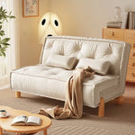 Stylish Leathaire Lounger with Ash Wood Frame and Modern Design hns-4119