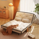 Stylish Leathaire Lounger with Ash Wood Frame and Modern Design hns-4119