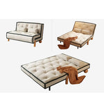 Stylish Leathaire Lounger with Ash Wood Frame and Modern Design hns-4119