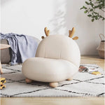 Cozy Deer Antler Sofa Chair - Plush Velvet & Wooden Base for Kids Room Decor hns-4130