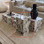 Elegant Sintered Stone Multi-Layer Side Table for Modern Living Rooms - Stylish and Durable Coffee Table hny-5224
