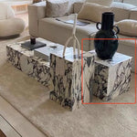 Elegant Sintered Stone Multi-Layer Side Table for Modern Living Rooms - Stylish and Durable Coffee Table hny-5224