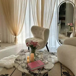 Stylish Sintered Stone Coffee Table – Modern Marble Design for Elegant Living Rooms! hny-5227