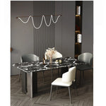 Stylish Synthetic Leather Dining Chair for Modern Interiors - Comfortable and Sleek Design hny-5231
