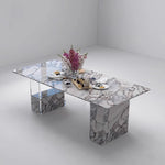 Modern Sintered Stone Acrylic Dining Table - Stylish and Durable Centerpiece for Your Home hny-5234
